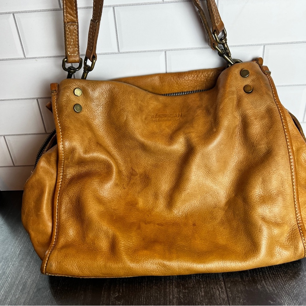 American Leather Brown Leather Women's Bag